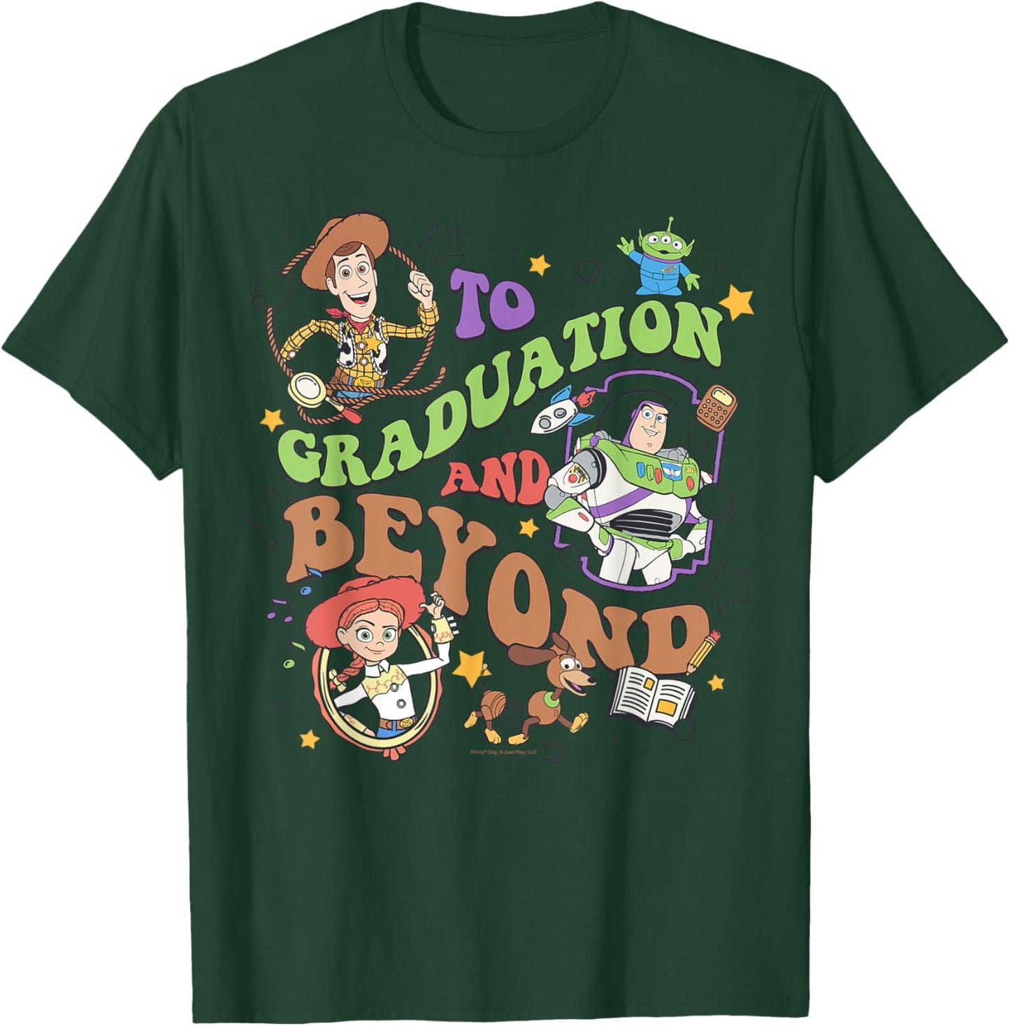 Disney Pixar Toy Story to Graduation and Beyod Group Shot T-Shirt - T-Shirt | Forest