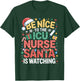 ICU Nurse Christmas Critical Care Nurse Xmas T-Shirt - T-Shirt | Forest