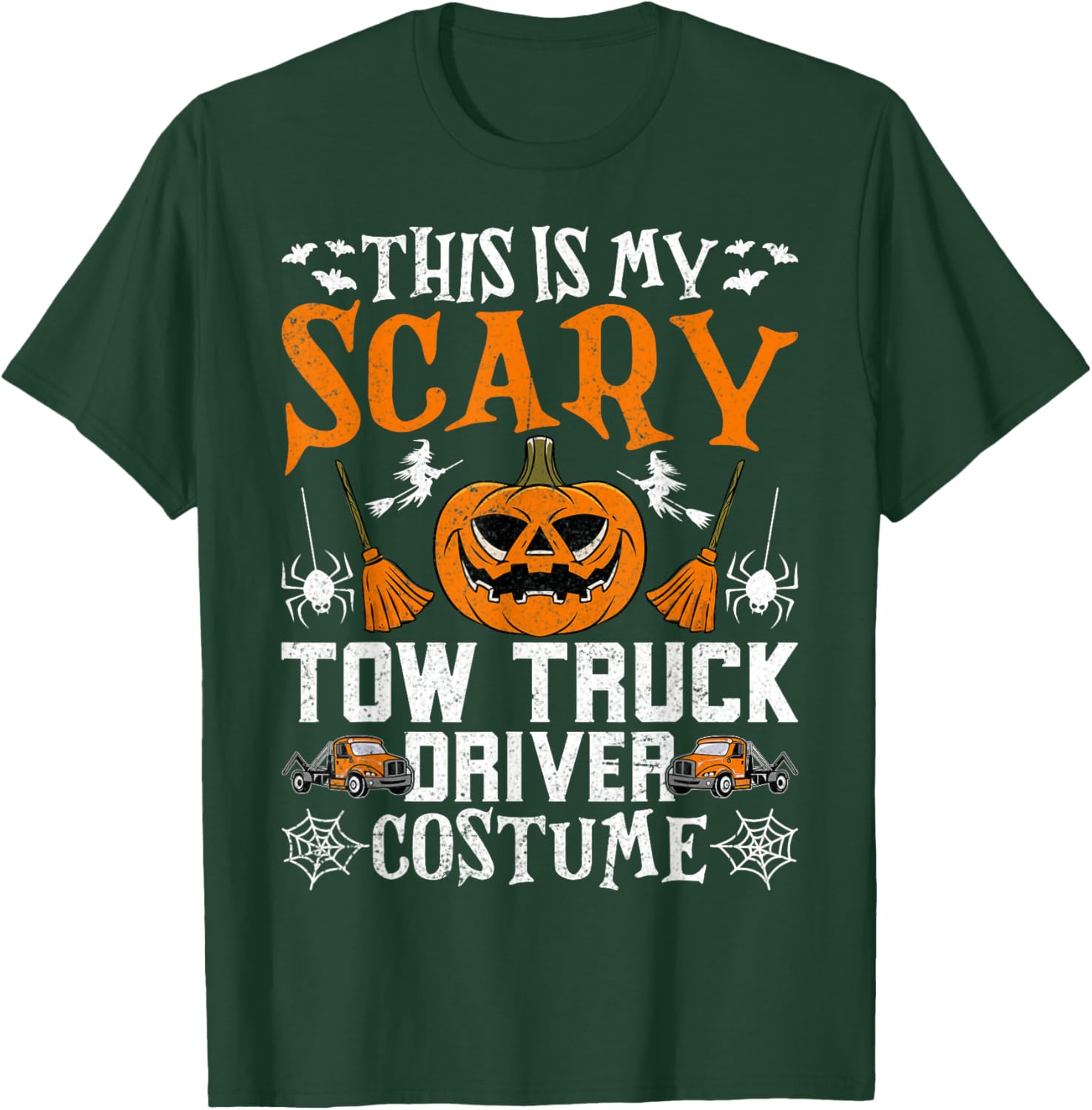 This Is My Scary Tow Truck Towing Driver Costume - Halloween T-Shirt - T-Shirt | Forest