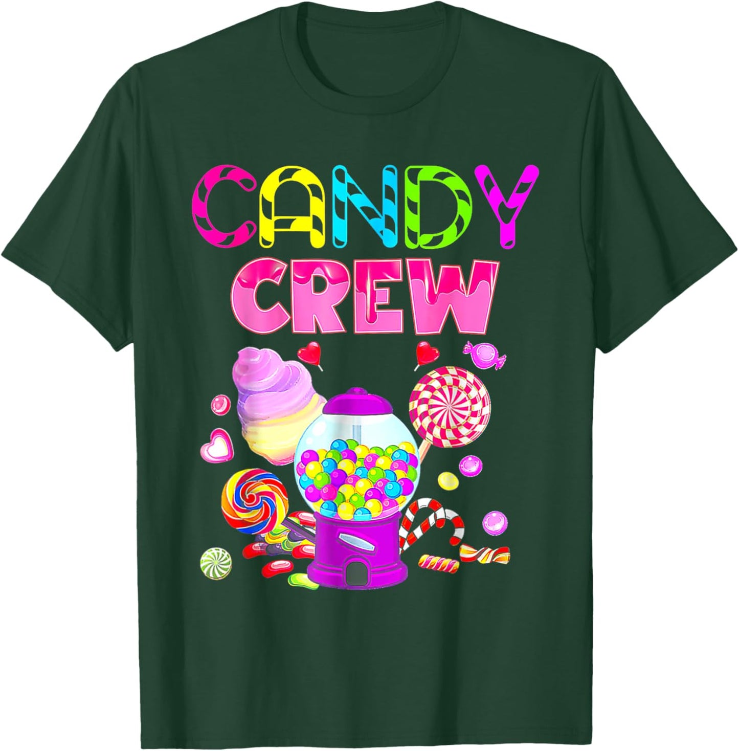 Candy Crew Decorations Sweetie Candy Squad Candy Halloween T-Shirt - T-Shirt | Forest