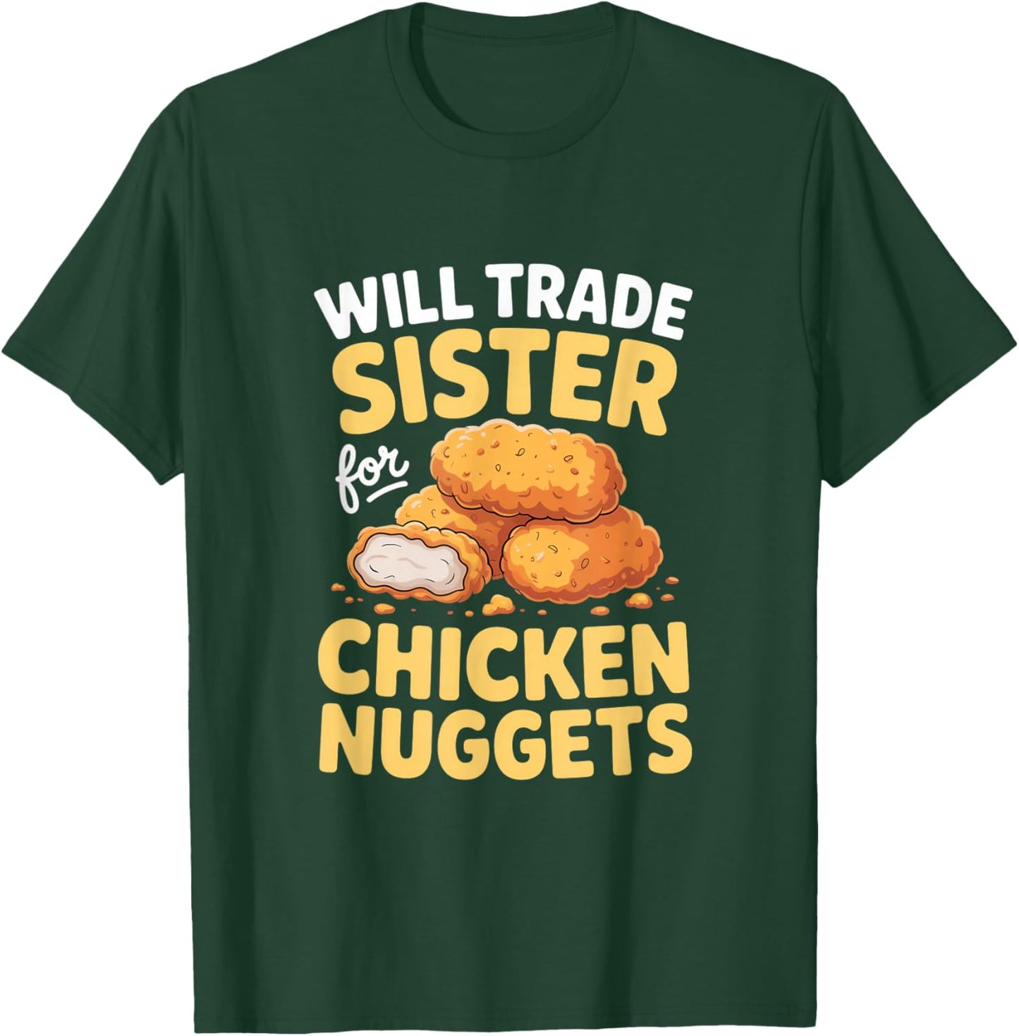 Funny Chicken Nuggets Loves Chicken Chicken Nugget T-Shirt - T-Shirt | Forest
