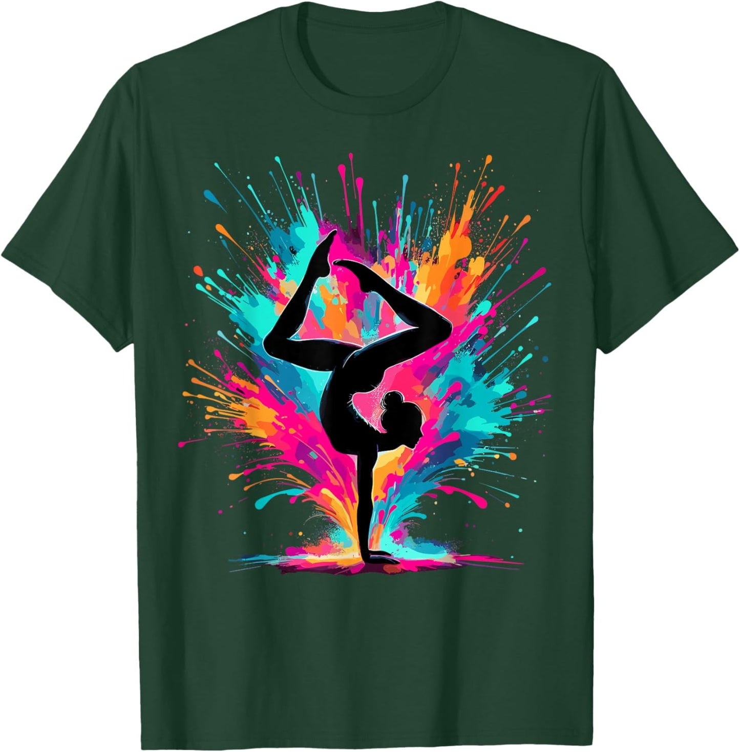 Gymnastics Colorful Gymnast Lover T-Shirt - T-Shirt | Forest