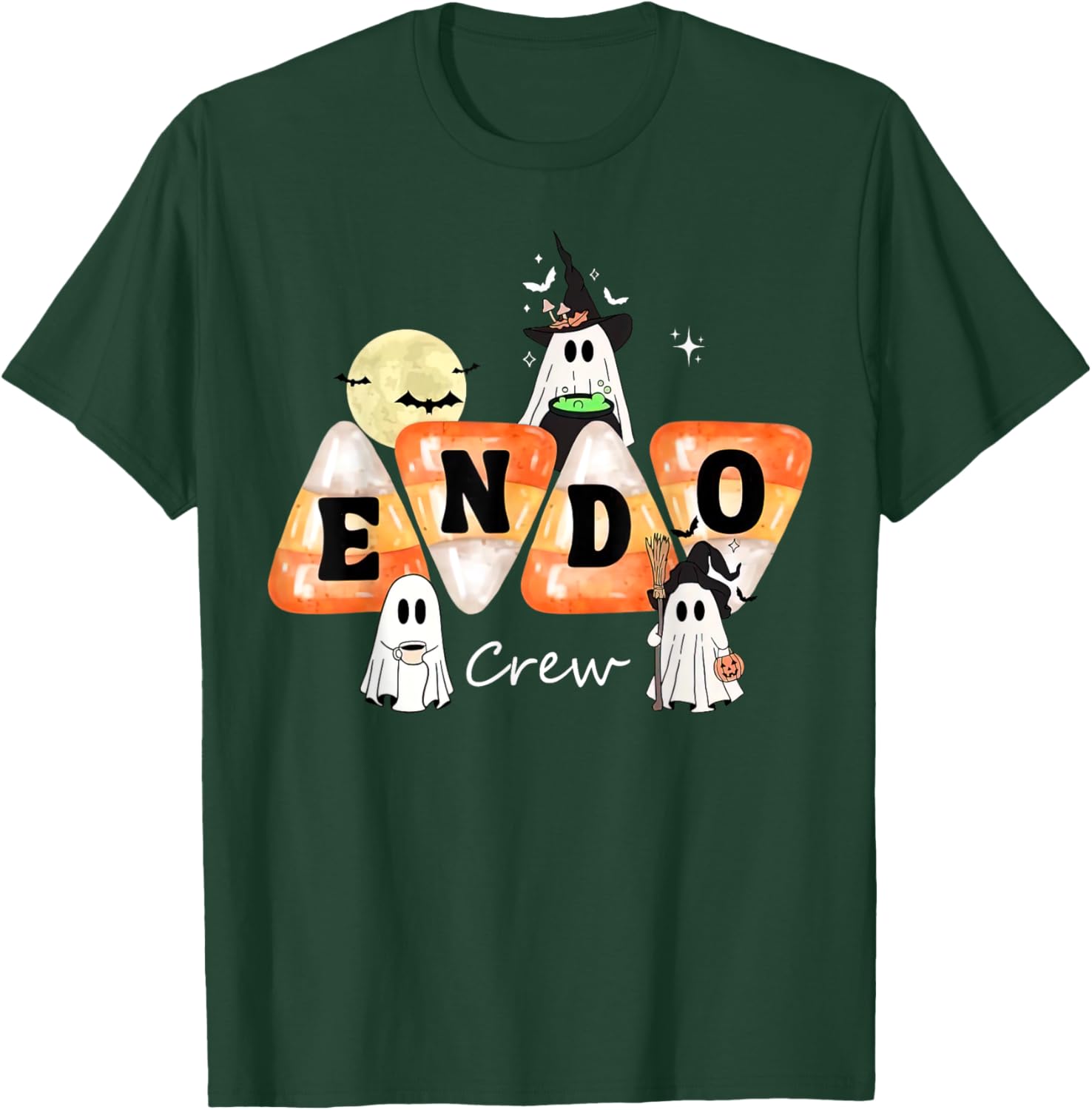 Endo Crew Endoscopy Nurse GI Colonoscopy Colon Halloween T-Shirt - T-Shirt | Forest