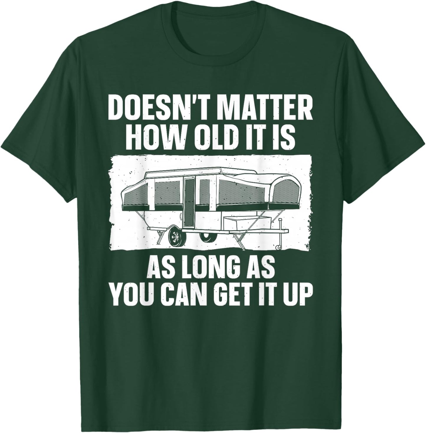 Best Pop Up Camper Art Women Pop Up Trailer Camping T-Shirt - T-Shirt | Forest