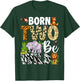 Born Two Be Wild Safari Child 2nd Birthday 2 Year Old T-Shirt - T-Shirt | Forest