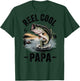 Reel Cool Papa Funny Dad Fishing Gift Son Daughter Bass Fish T-Shirt - T-Shirt | Forest