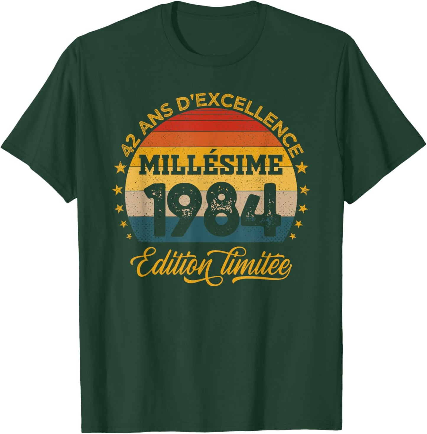 42 Years Anniversary Man Vintage 1984 Made in 1984 T-Shirt - T-Shirt | Forest