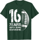 16th Birthday Retro American Football 16 Years Old Boy Girl T-Shirt - T-Shirt | Forest