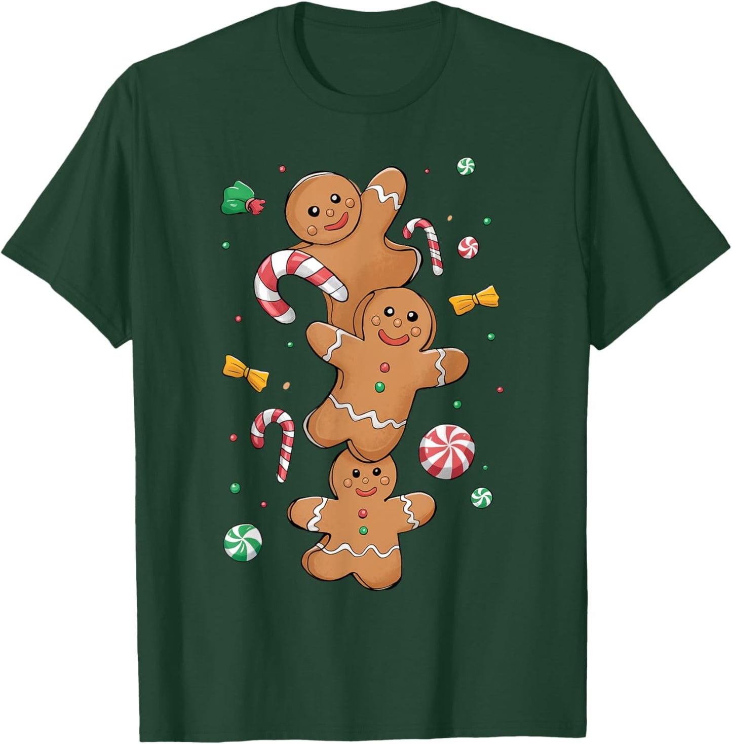 Xmas Christmas Gingerbread T-Shirt - T-Shirt | Forest