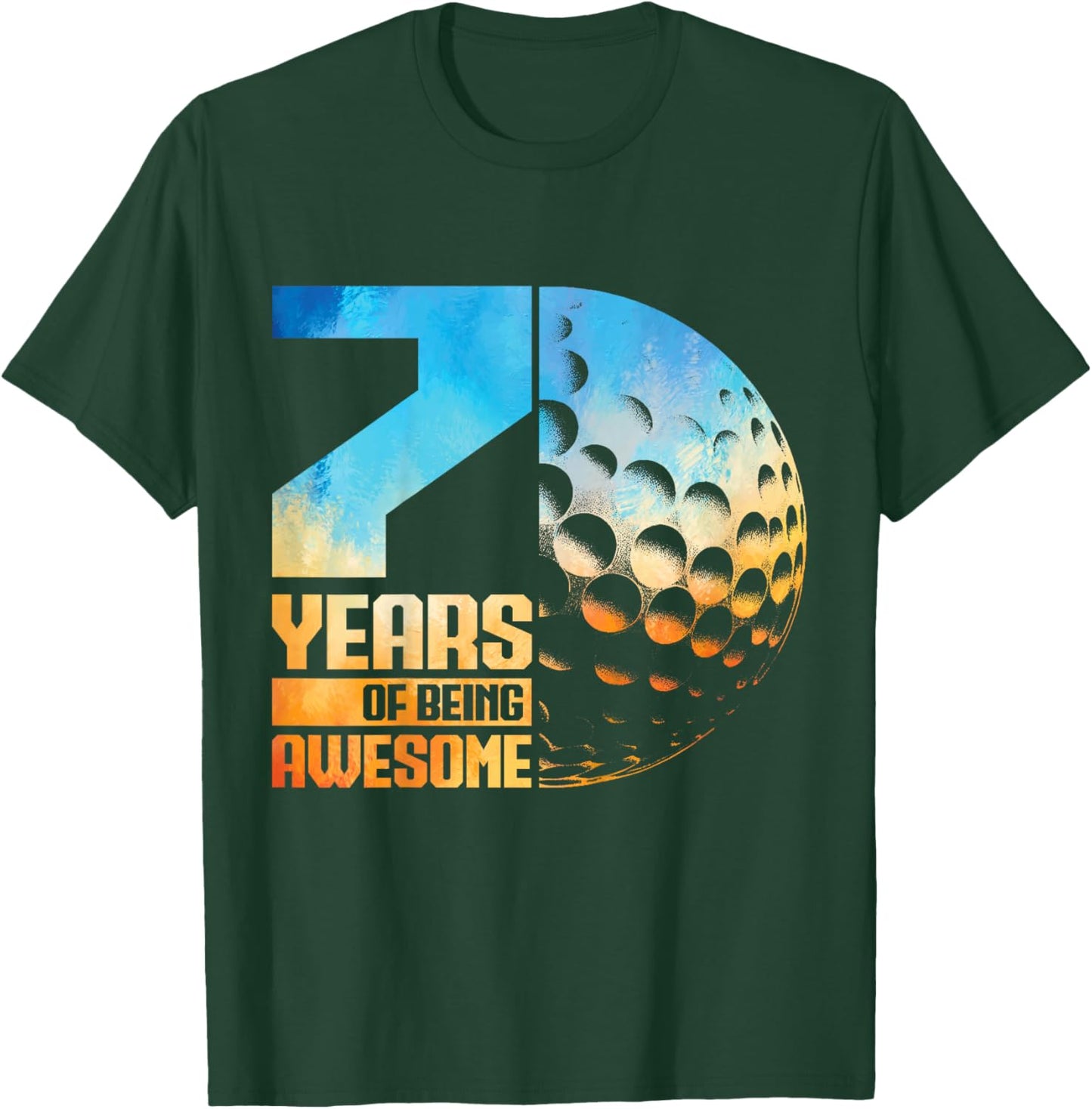 7th Birthday Boys Golf Player Golf 7 Years Old T-Shirt - T-Shirt | Forest