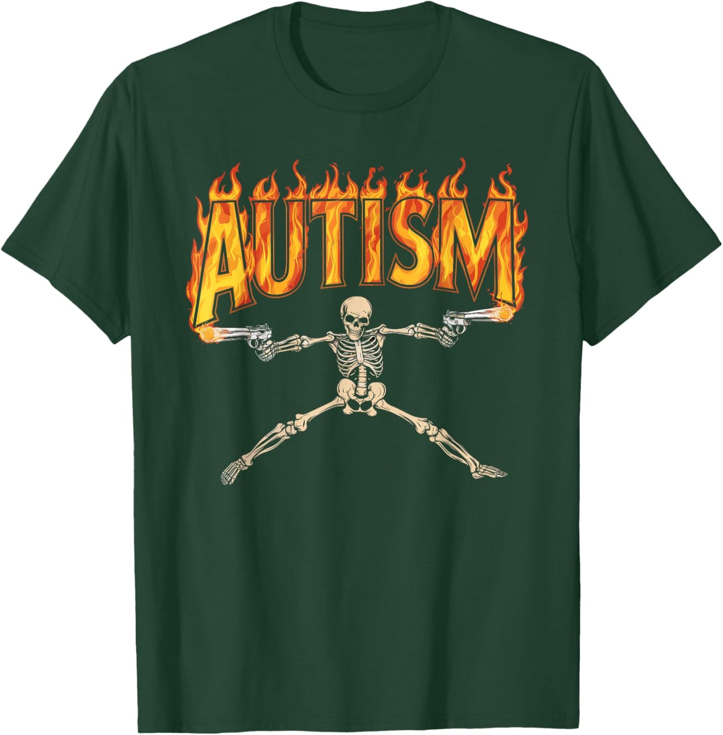 Autism Awareness Autism Skeleton Meme T-Shirt - T-Shirt | Forest