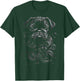 Black Pug Tribal Vintage Retro Graphic T-Shirt - T-Shirt | Forest
