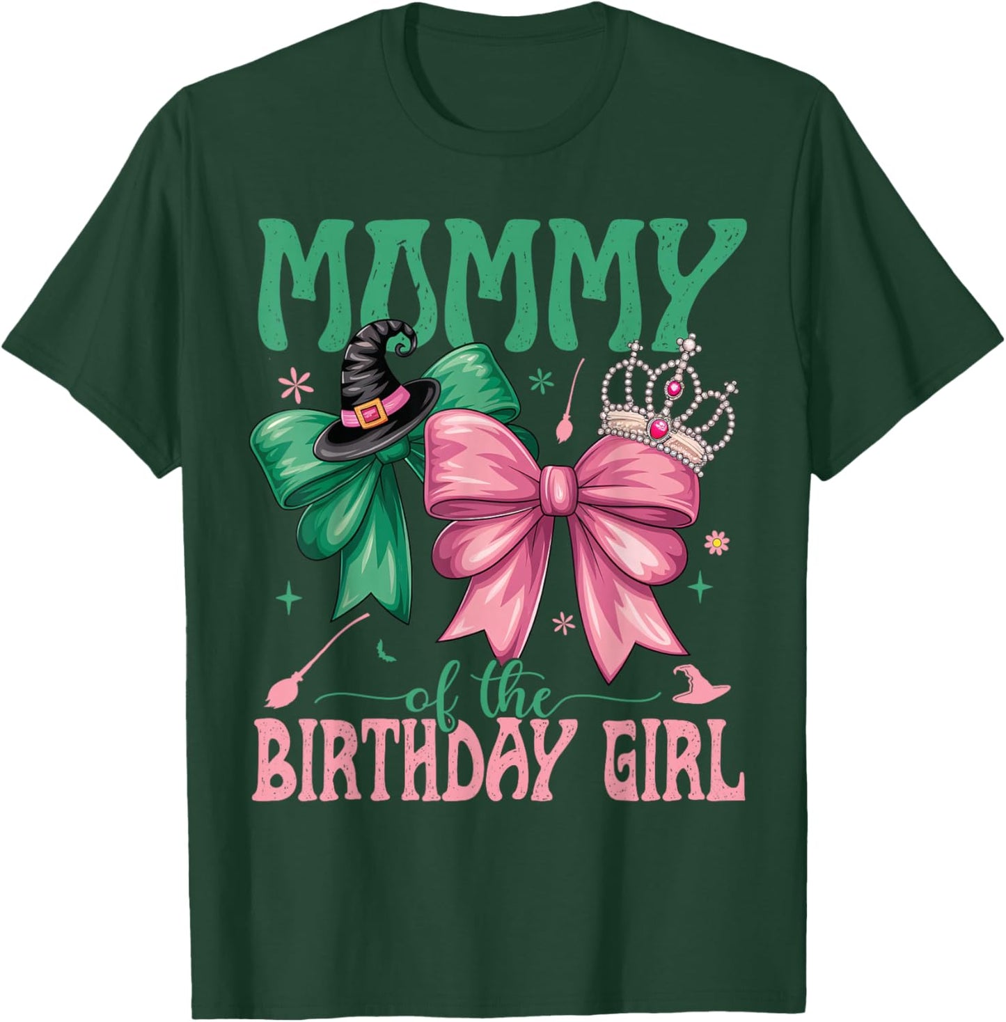 Mommy of The Birthday Girl Matching Witch Family Bday Part T-Shirt - T-Shirt | Forest