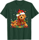 Goldendoodle Christmas Reindeer Lights Funny Dog Xmas Men Women Kids T-Shirt - T-Shirt | Forest