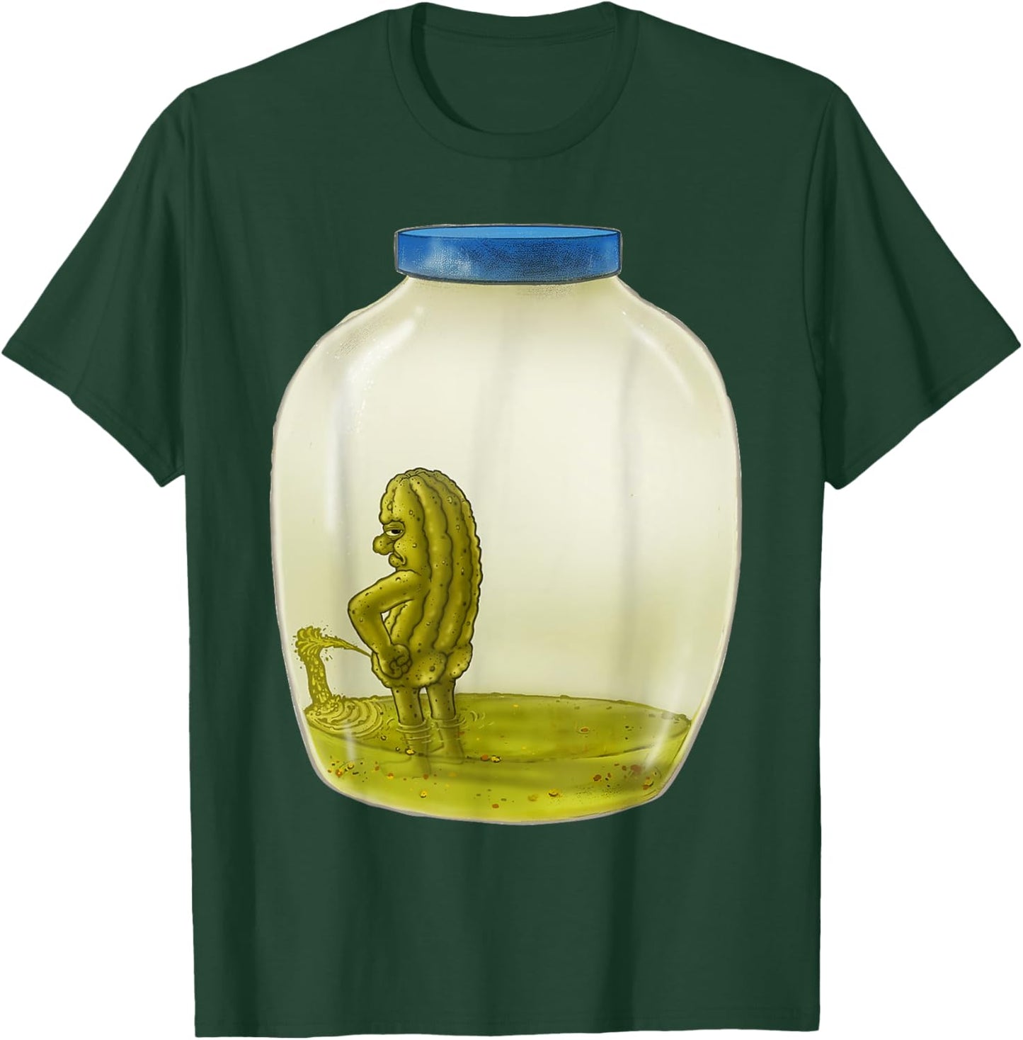 Signed Fine Art - Piss and Vinegar - Funny Grumpy Pickle Pee T-Shirt - T-Shirt | Forest