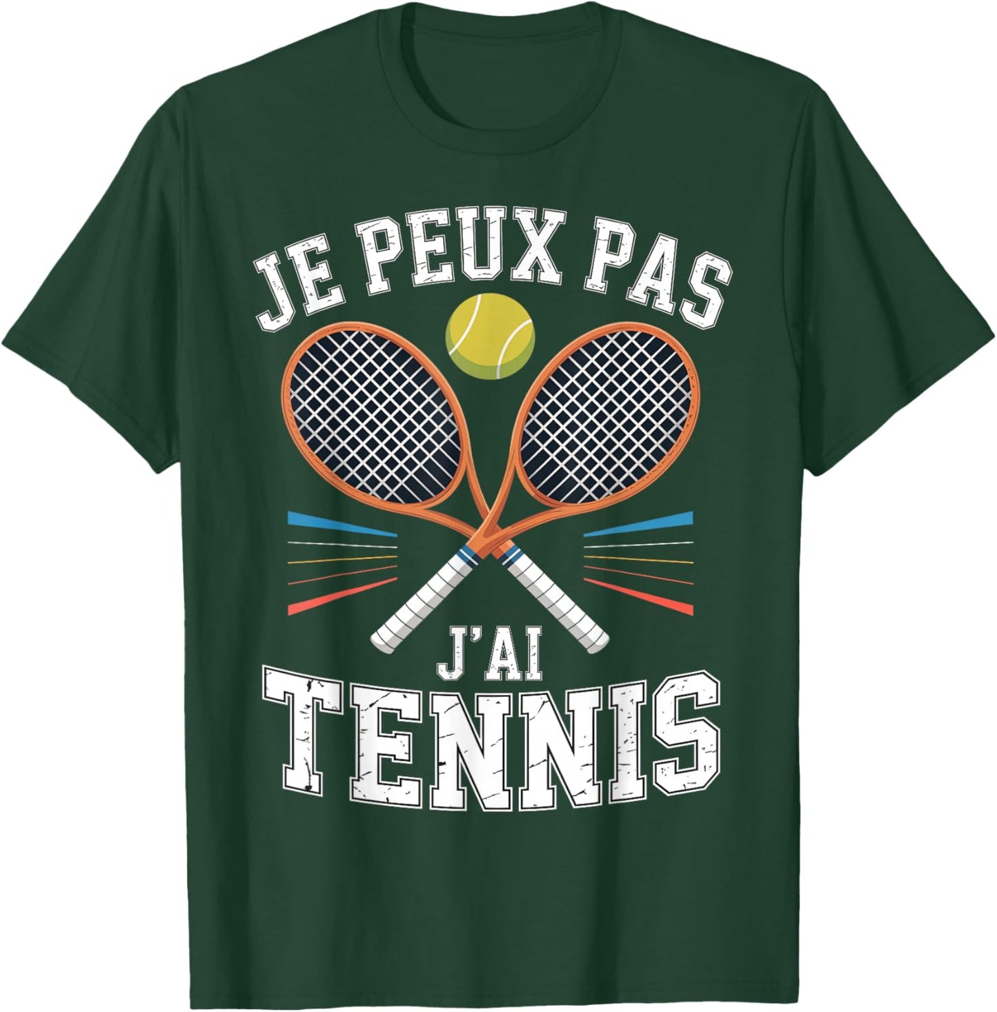 Graphic Original Je Peux Pas J'Ai Tennis T-Shirt - T-Shirt | Forest
