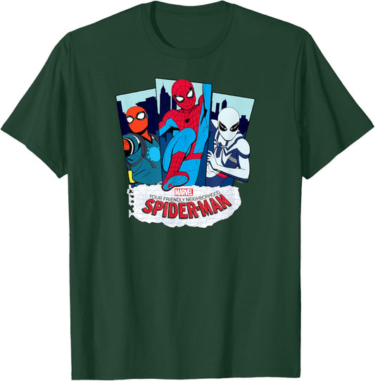 Your Friendly Neighborhood Spider-Man - Suit Panels T-Shirt - T-Shirt | Forest