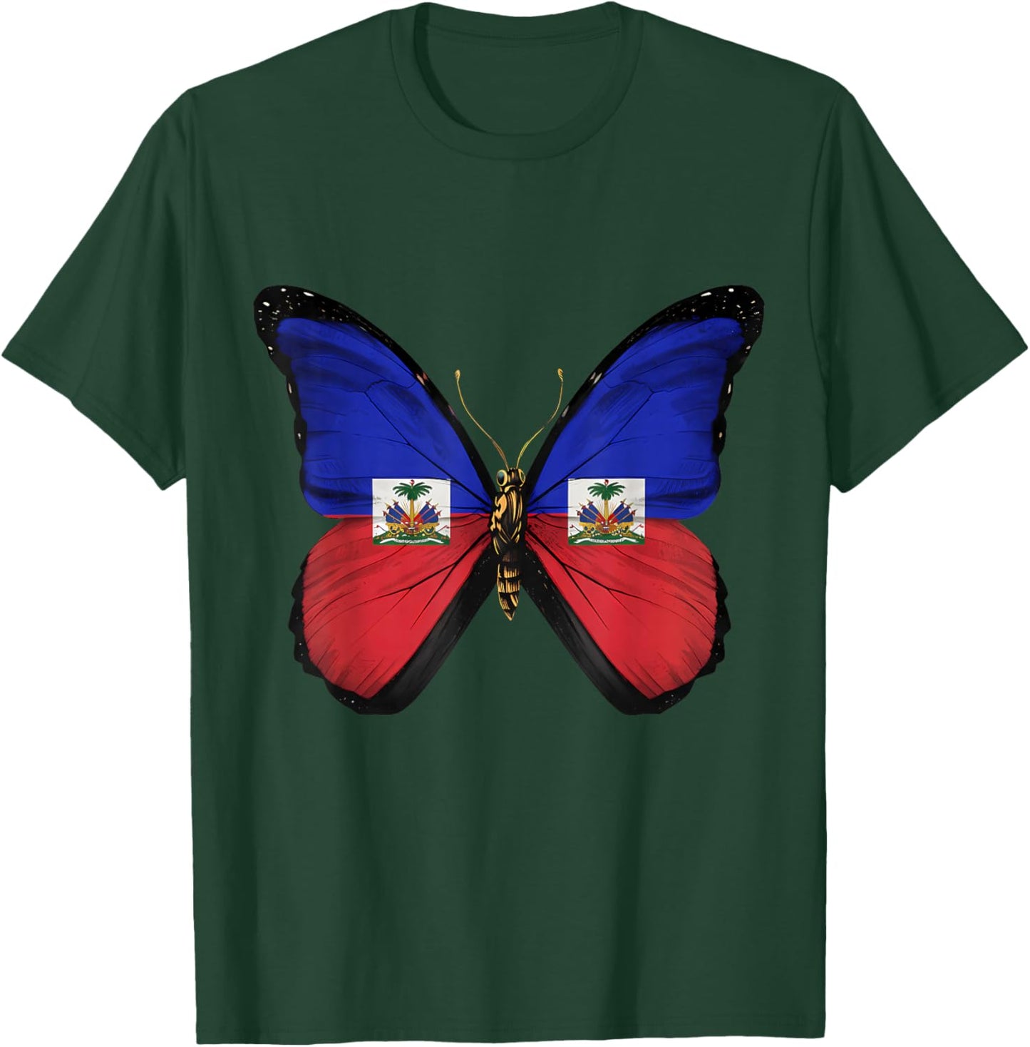 Drapeau haïtien Racines haïtiennes T-Shirt - T-Shirt | Forest