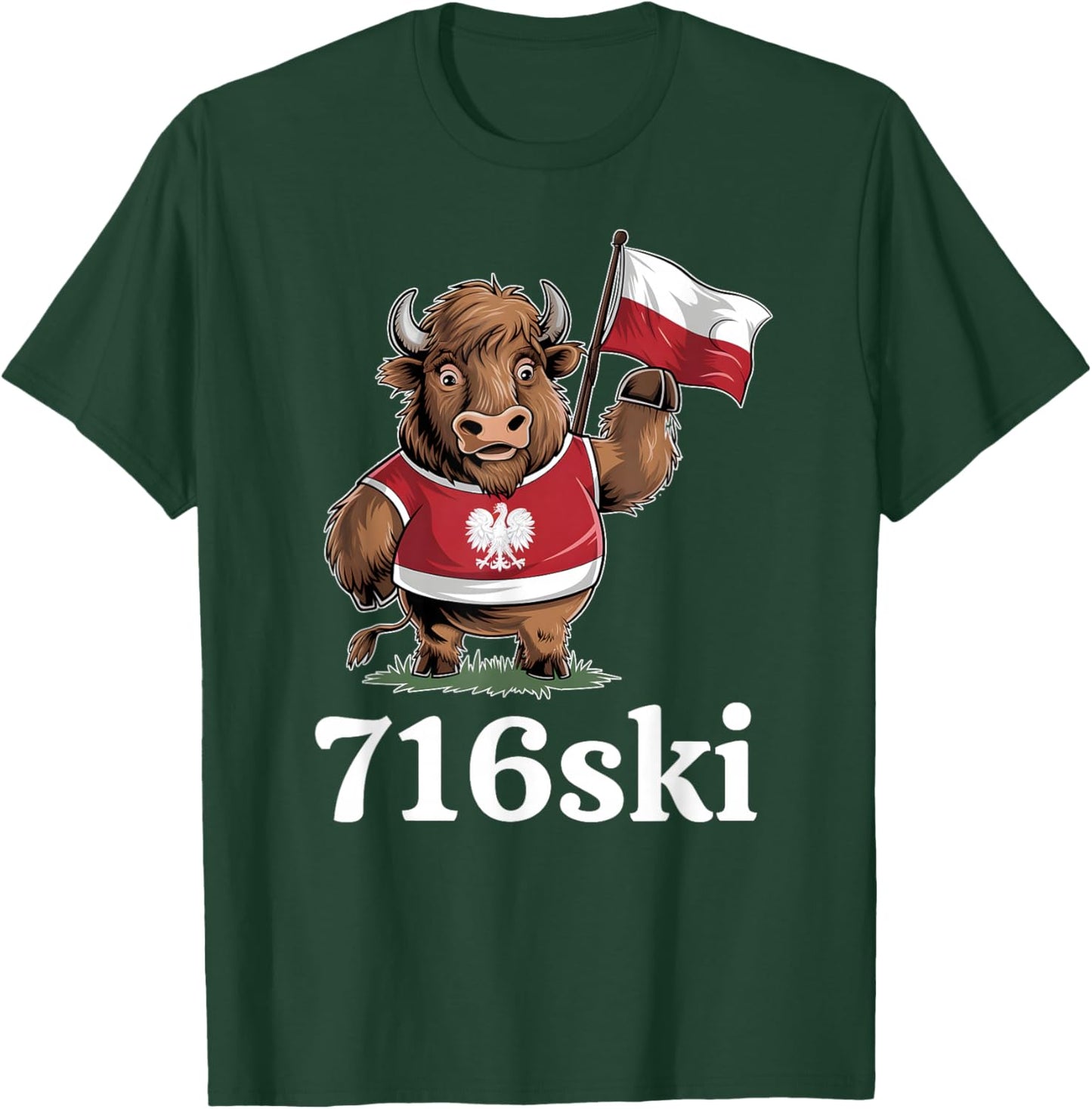 716ski Dyngus Day 2025 in Buffalo, New York Polish American T-Shirt - T-Shirt | Forest