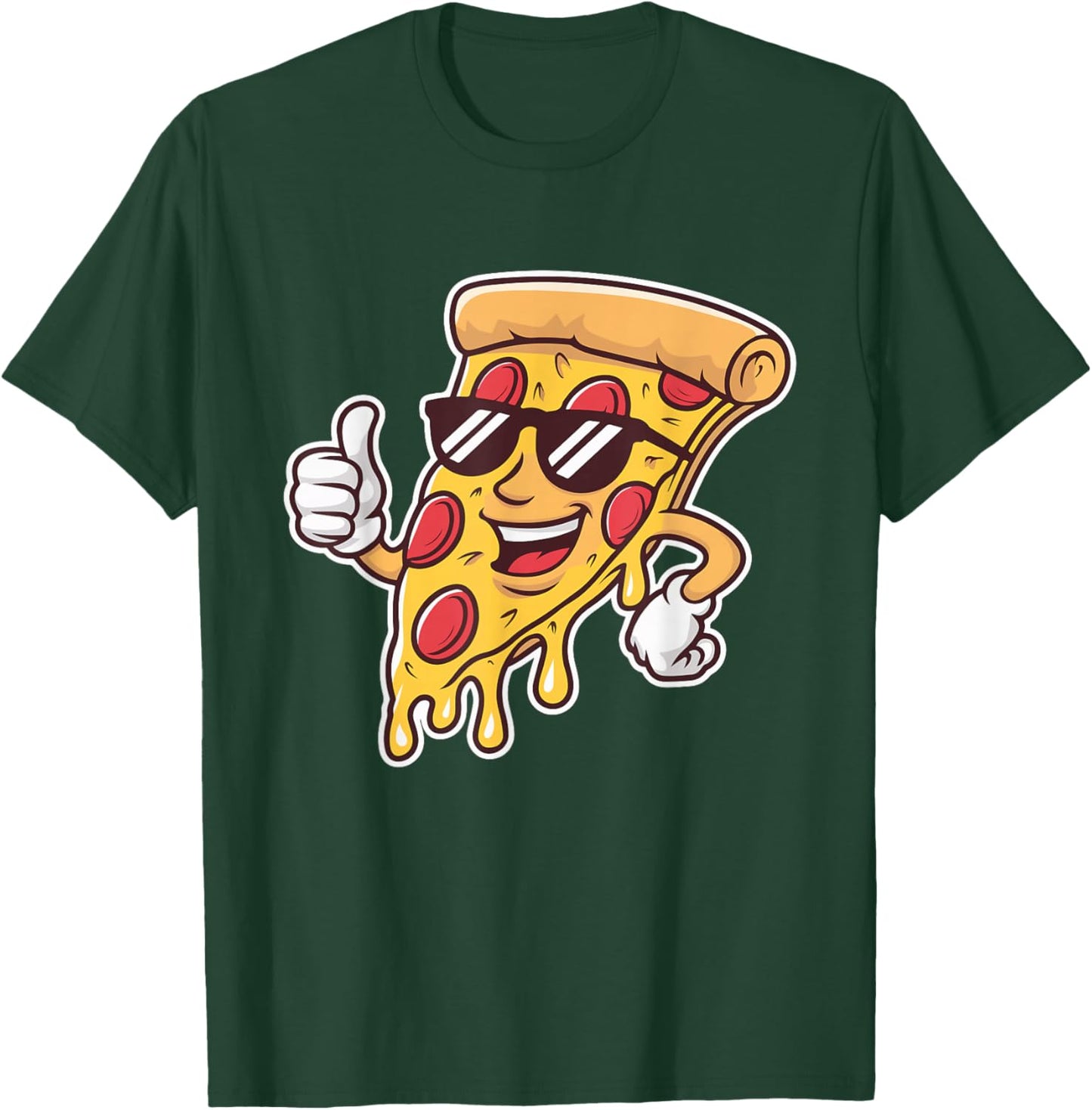 Cool Boys and Girls Sunglasses Pizza for fast Food Lovers T-Shirt - T-Shirt | Forest