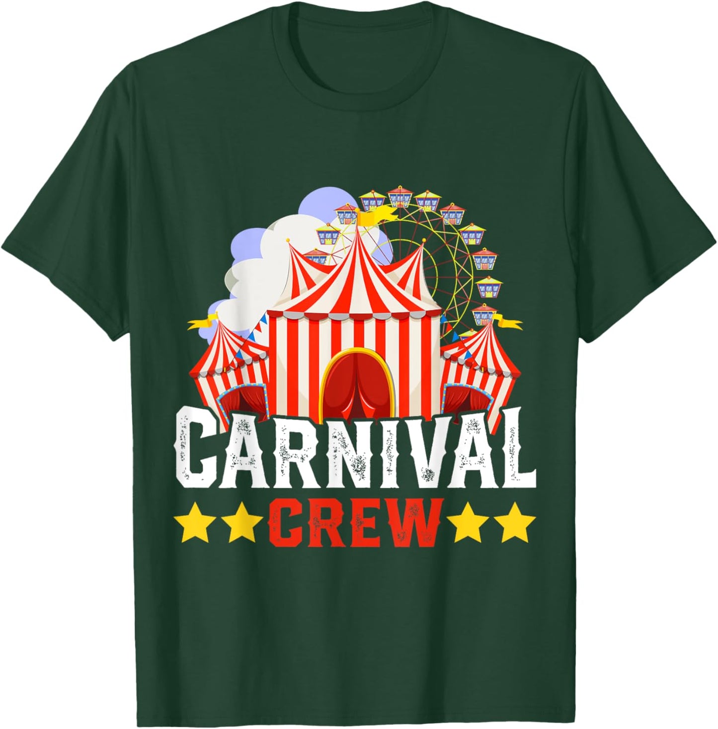 Carnival Crew Funny Circus Staff Costume Circus Theme Party T-Shirt - T-Shirt | Forest