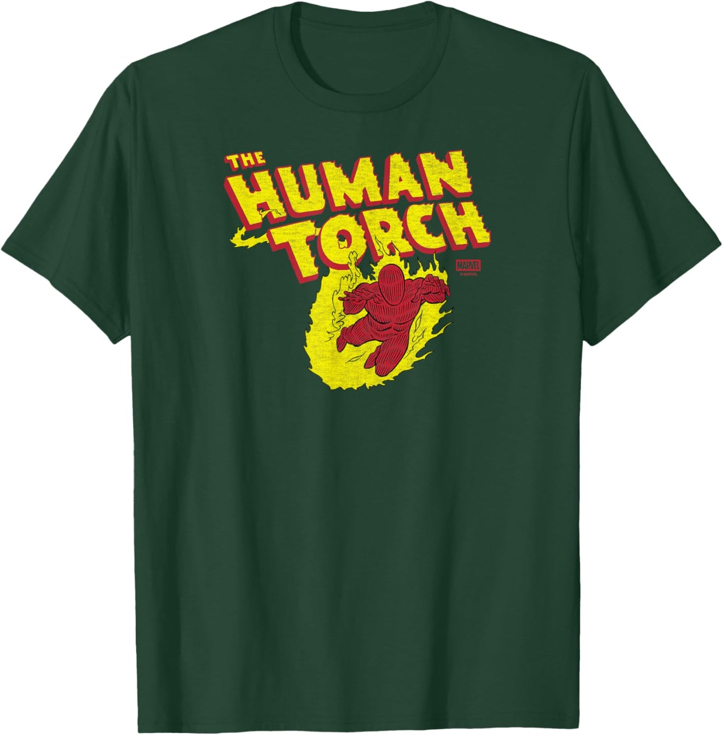 Fantastic Four - Human Torch Logo T-Shirt - T-Shirt | Forest