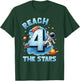 Reach Four The Stars 4 Years Old Astronaut 4th Birthday Boy T-Shirt - T-Shirt | Forest