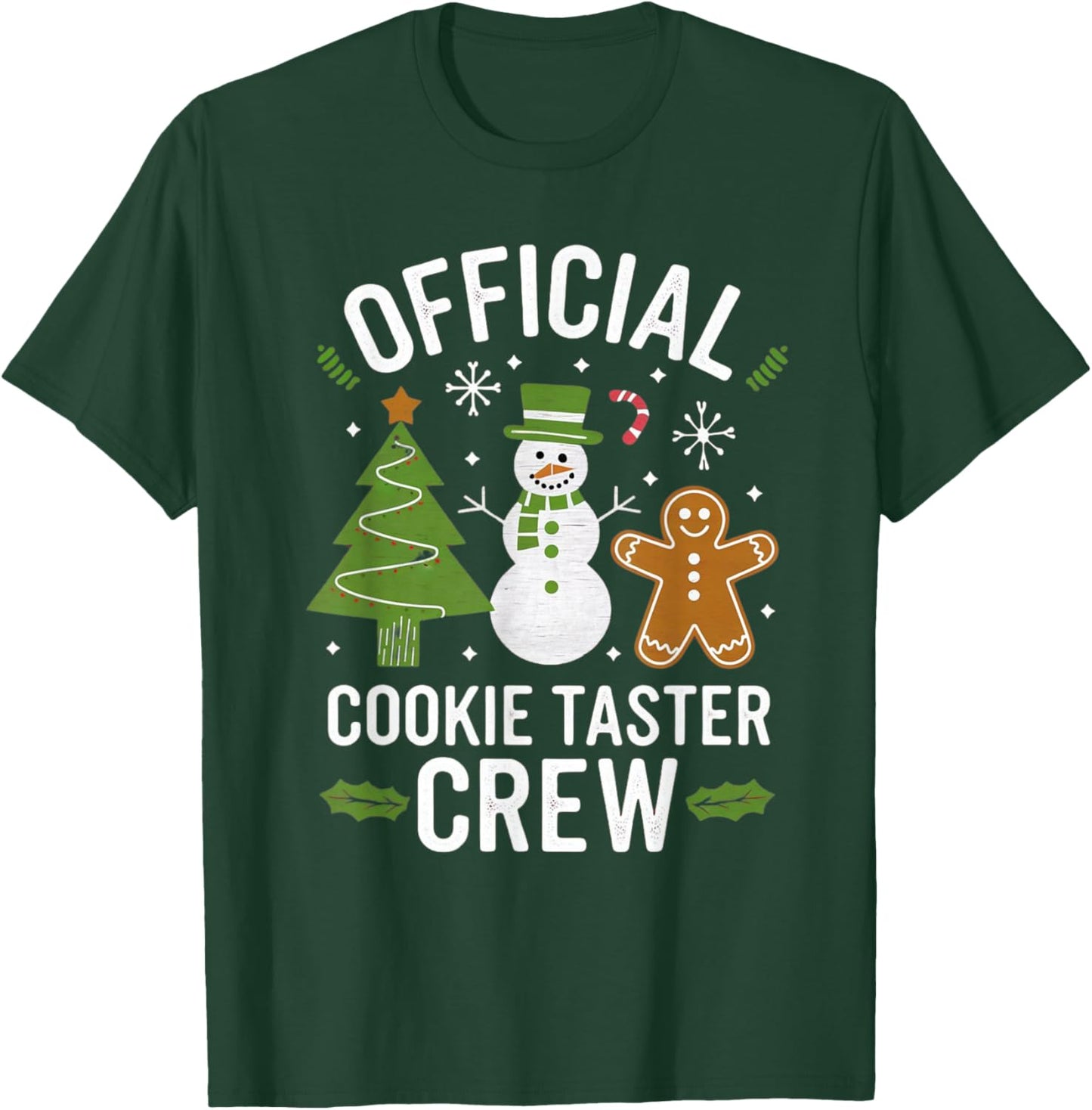 Official Christmas Cookie Tester Taster Baking Crew Toddler T-Shirt - T-Shirt | Forest