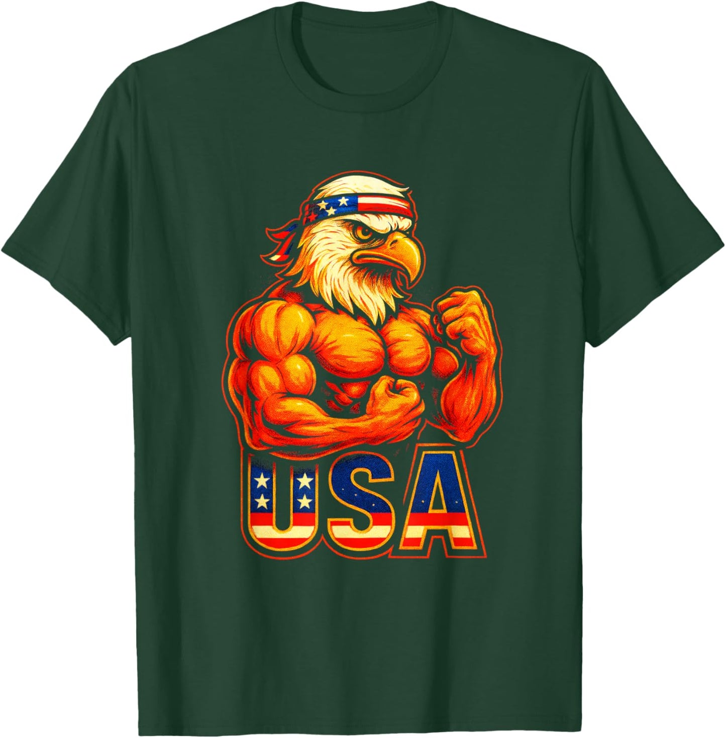 USA - American Bald Eagle Patriotic Pride T-Shirt - T-Shirt | Forest
