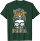 Tattooed Badass Mom Inked Messy Bun Tattoos Inked Mama T-Shirt - T-Shirt | Forest