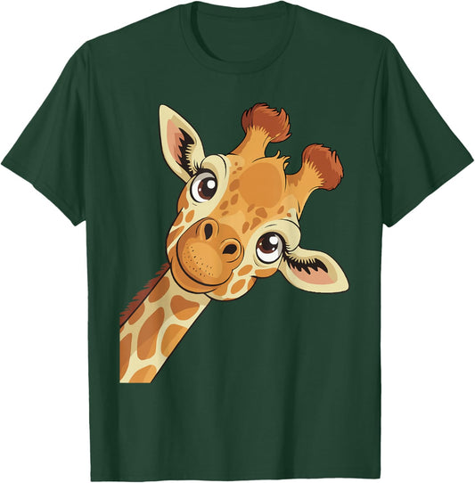 Giraffe Costume Giraffe Head Carnival Fancy Dress T-Shirt - T-Shirt | Forest