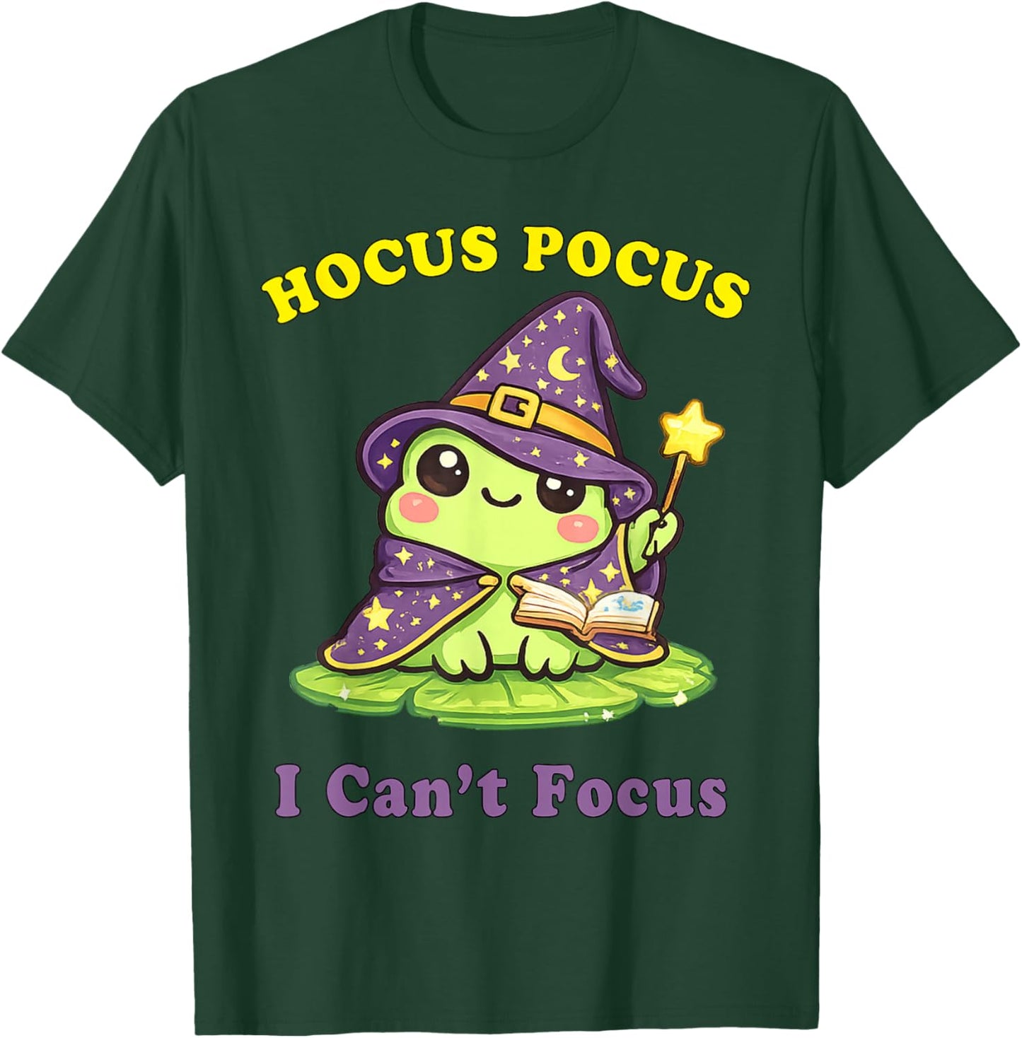 Humour TDAH Hyperactivité Trouble Hocus Pocus I Can't Focus T-Shirt - T-Shirt | Forest
