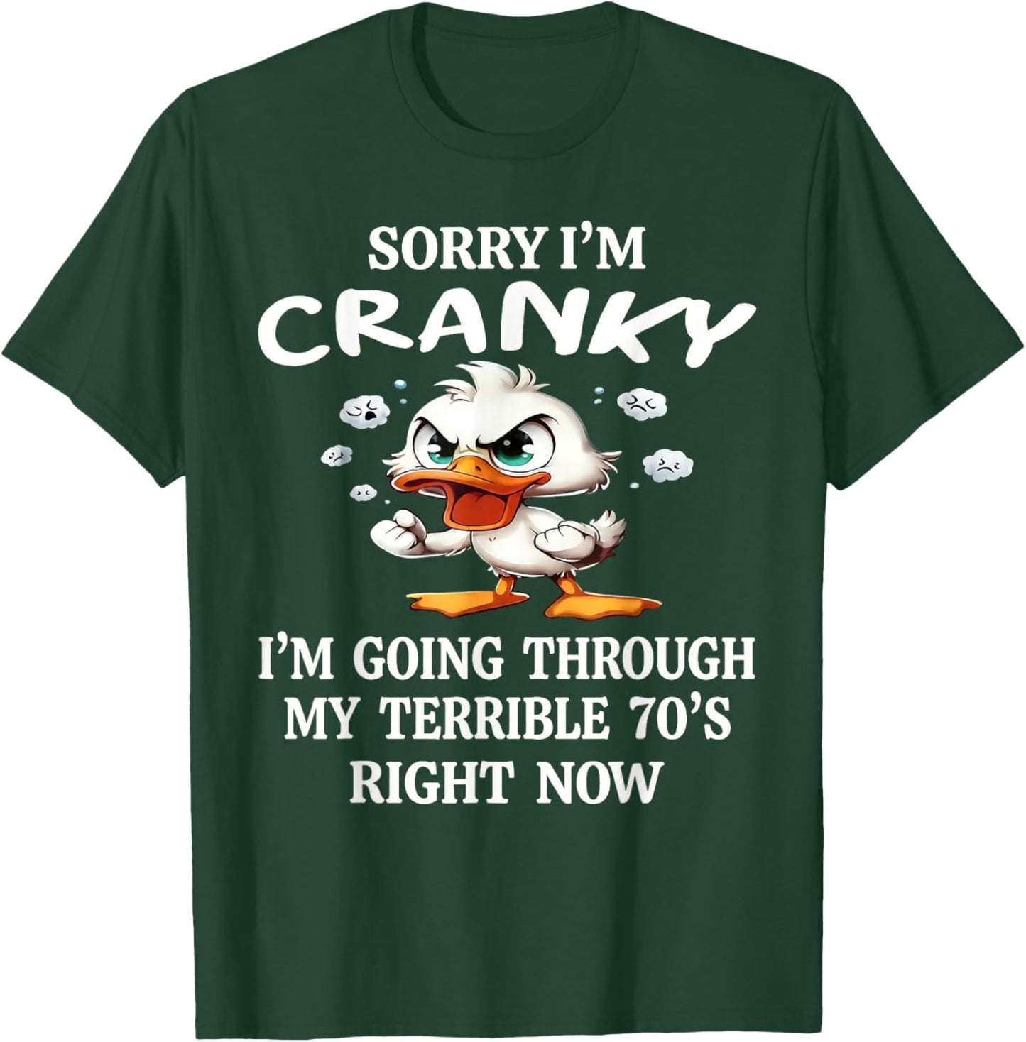 Sorry I'm Cranky I'm Going Through My Terrible 70s Right Now T-Shirt - T-Shirt | Forest