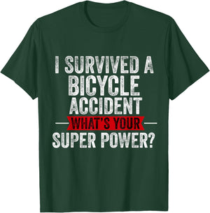 Bike Accident Get Well Bicycle Crash Survivor Recovery T-Shirt - T-Shirt | Forest