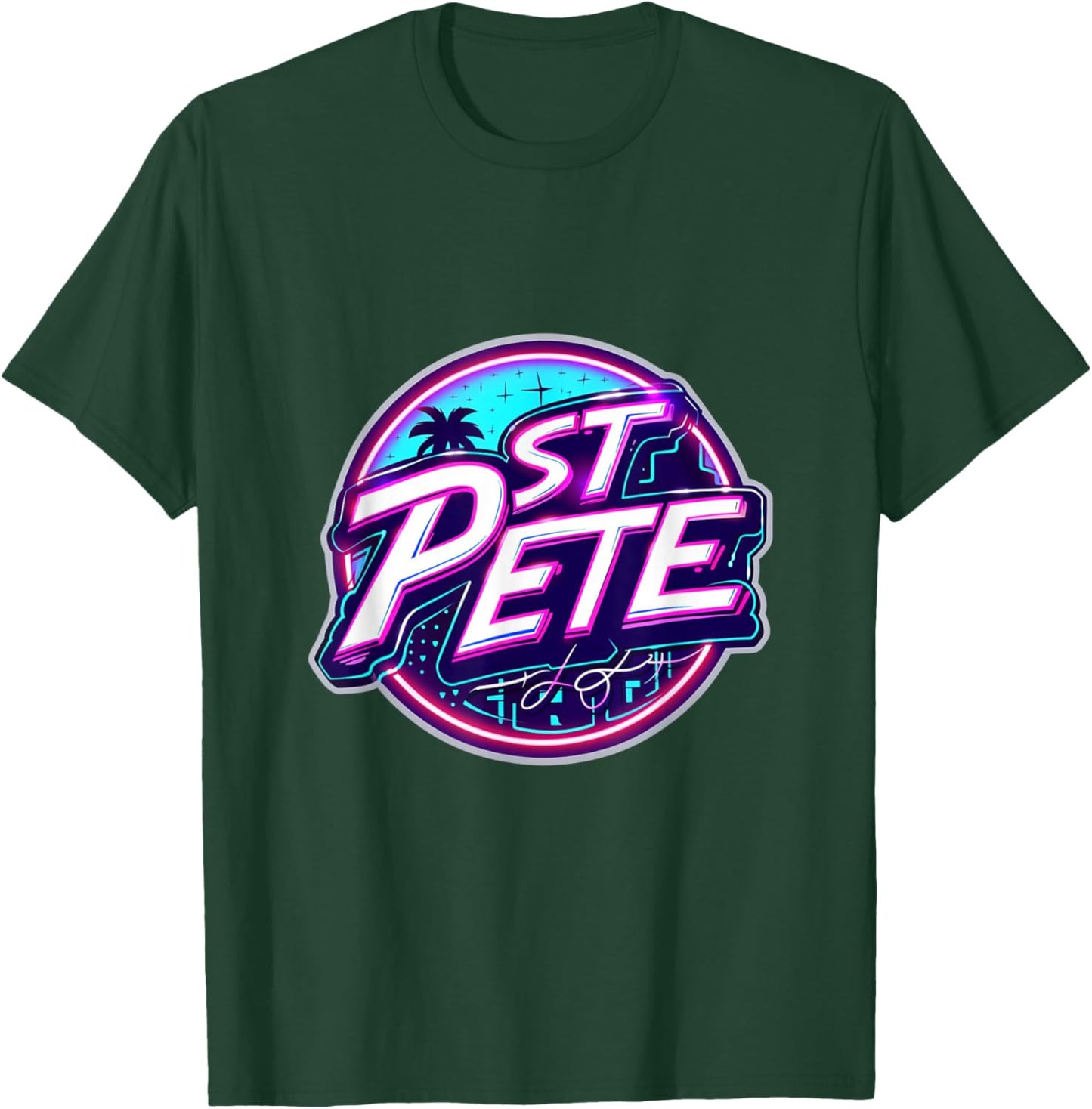 St. Pete Beach Florida St. Petersburg Palm Trees Sunshine T-Shirt - T-Shirt | Forest