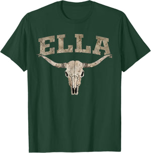 Ella Surname Funny Retro Vintage 80s 90s Gifts Women T-Shirt - T-Shirt | Forest