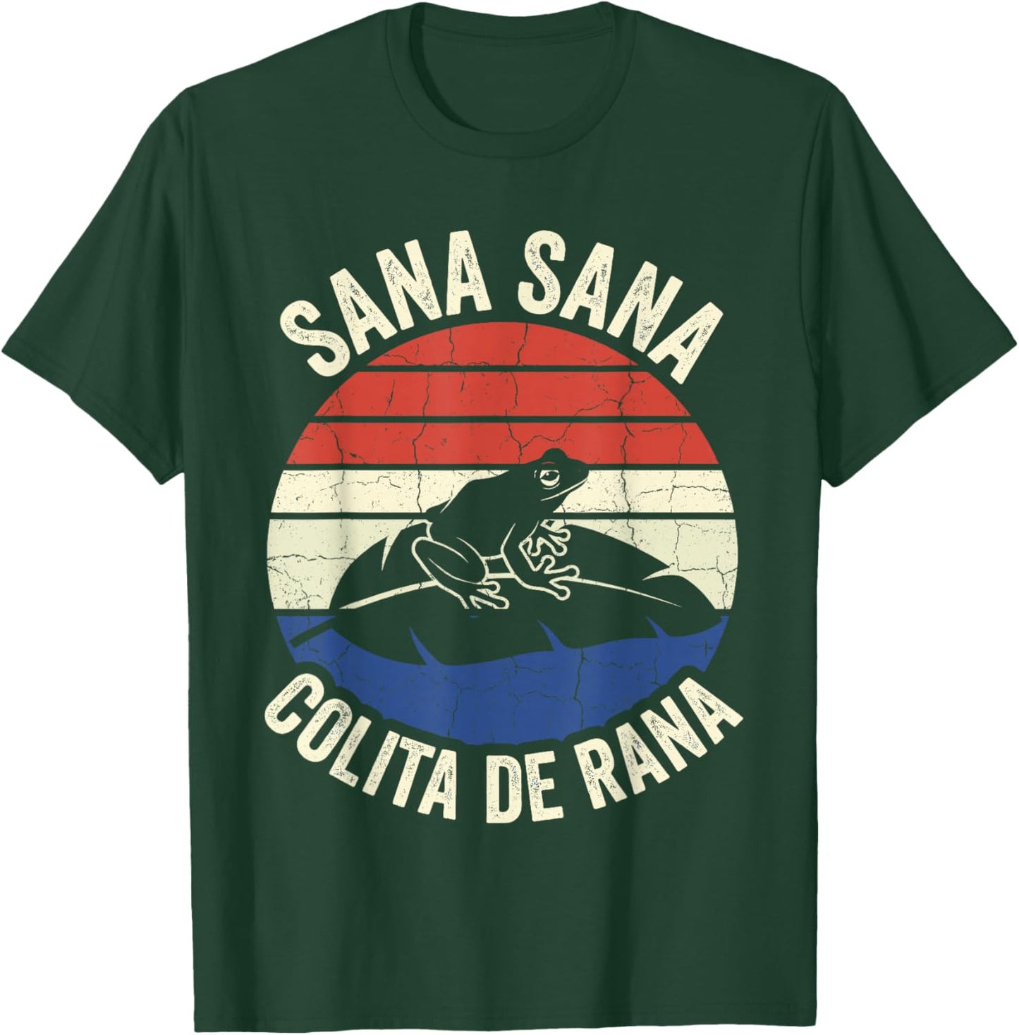 Sana Sana Colita De Rana Funny Puerto Rico Retro Coqui T-Shirt - T-Shirt | Forest