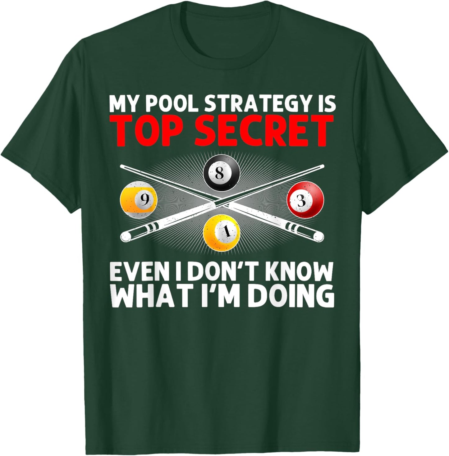 Best Pool Design Women Billiards Lover Pool Player T-Shirt - T-Shirt | Forest