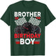 Race Car Brother Of The Birthday Boy Racing Family Pit Crew T-Shirt - T-Shirt | Forest