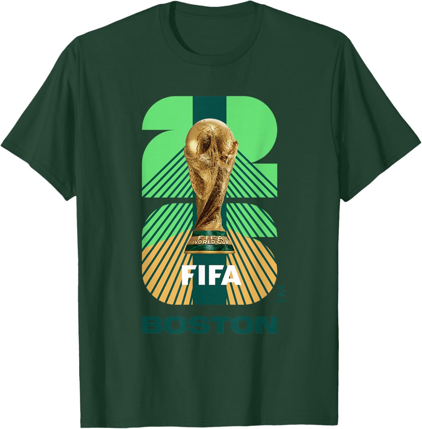 FIFA World CUP26 Boston Trophy Color T-Shirt - T-Shirt | Forest