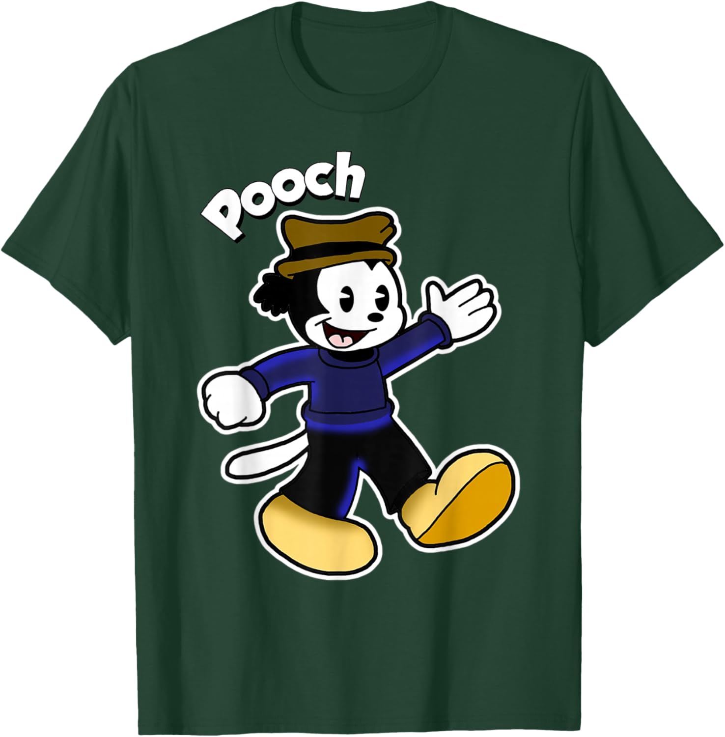 Pooch the Pesky Pup Vintage Cartoon T-Shirt - T-Shirt | Forest