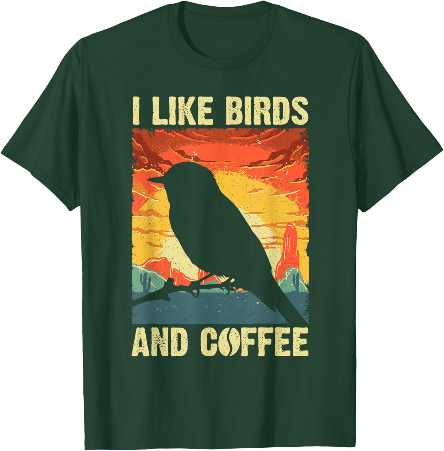 Best Bird Art Women Birding Nerd Birder Bird Watcher T-Shirt - T-Shirt | Forest