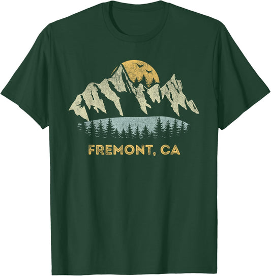 Fremont California Mountain Sunset Sunrise CA T-Shirt - T-Shirt | Forest