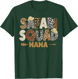 Safari Zoo Safari Squad Nana of Birthday Boy Girl T-Shirt - T-Shirt | Forest