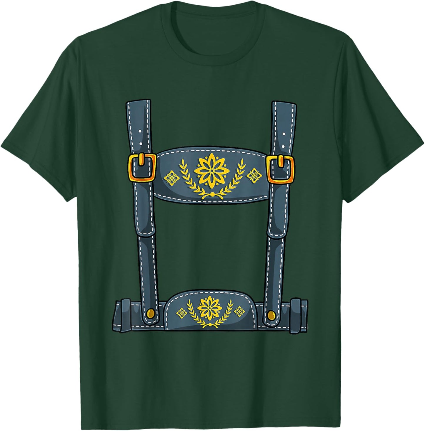 Oktoberfest Outfit Boys Lederhosen Costume Germany Bavarian T-Shirt - T-Shirt | Forest