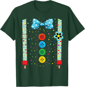 Carnival Costume Fancy Dress Costume Funny Clown Confetti T-Shirt - T-Shirt | Forest