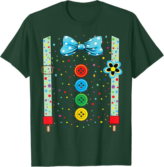 Carnival Costume Fancy Dress Costume Funny Clown Confetti T-Shirt - T-Shirt | Forest