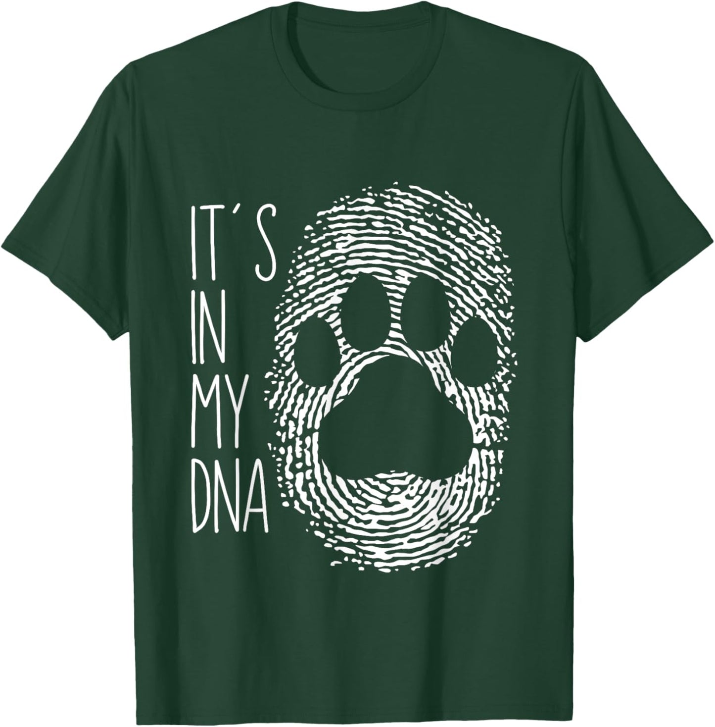 Cat Fingerprint Cats Lover T-Shirt - T-Shirt | Forest