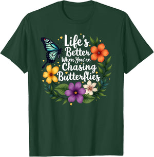 Butterfly Dreams Colorful Majestic Monarch Butterflies T-Shirt - T-Shirt | Forest