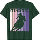 16th Birthday Cowgirl Girls 16 Year Old Rodeo Horse Vintage T-Shirt - T-Shirt | Forest